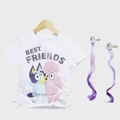 BLUEY - Polera Manga Corta Más Pinches Niña