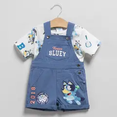 BLUEY - Conjunto Jardinera Más Polera Bebé Niño