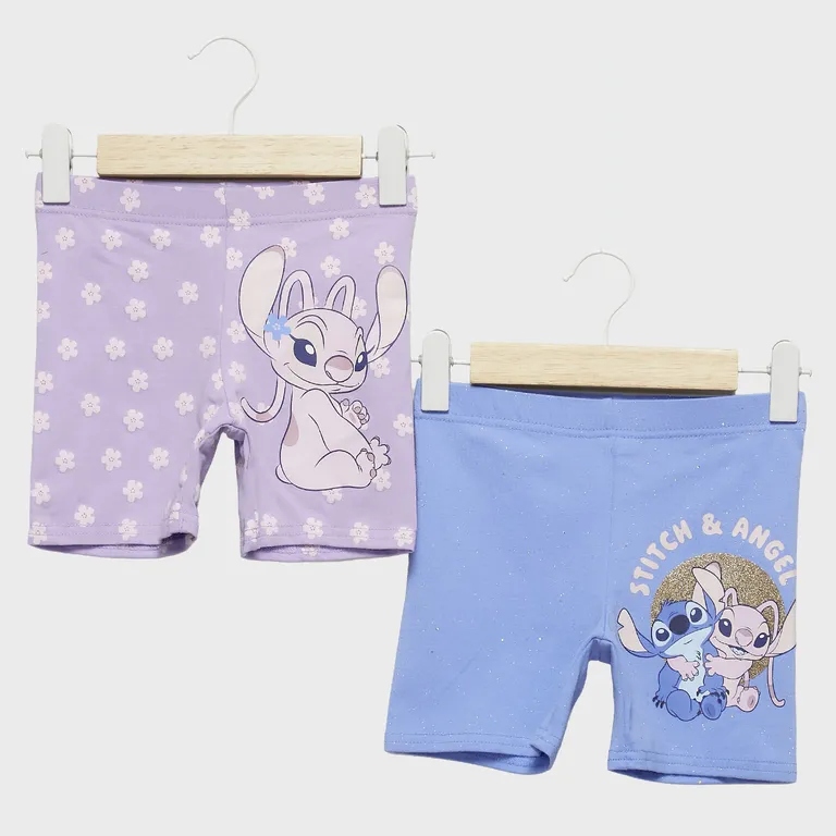 Pack De 2 Calzas Cortas Niña Stitch