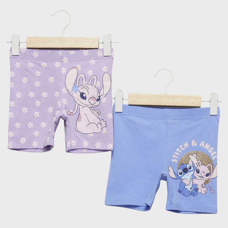 Pack De 2 Calzas Cortas Niña Stitch