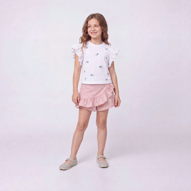 Polera Manga Corta Niña