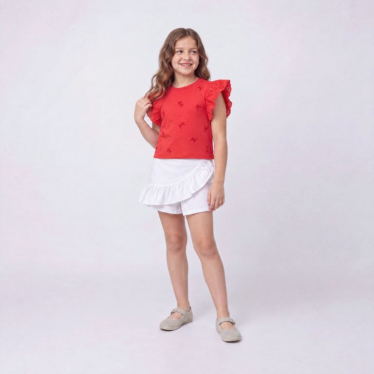 Polera Manga Corta Niña