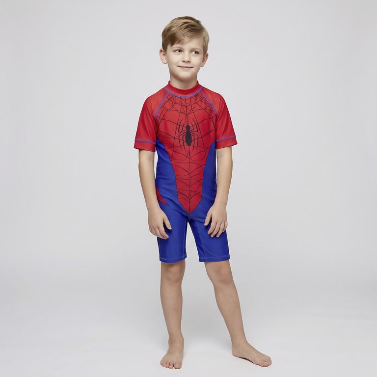 Traje De Baño Entero Manga Corta Niño
