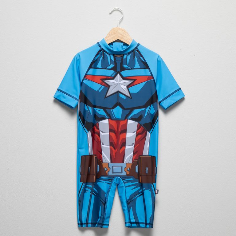 Traje De Baño Entero Manga Corta Niño