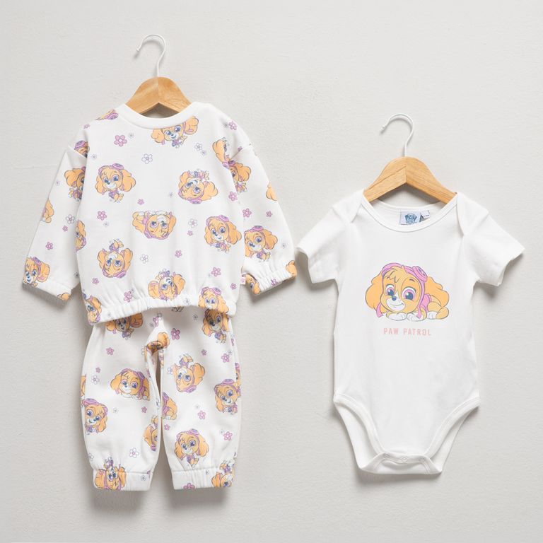 Conjunto Polerón Más Buzo Más Body Bebé Niña