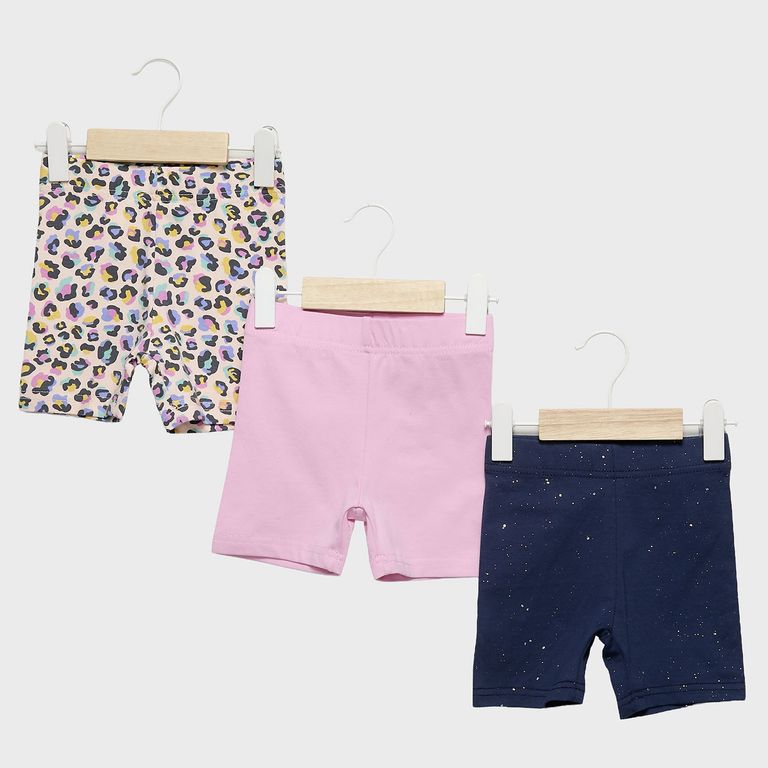 Pack De 3 Calzas Cortas Bebé Niña