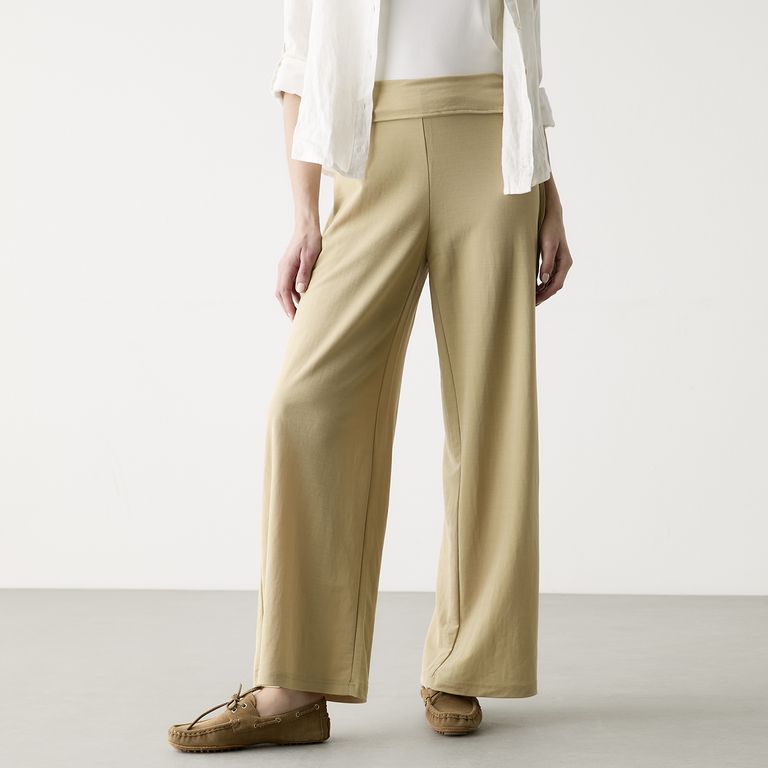 Pantalón Lazo Fluido Tiro Alto Mujer
