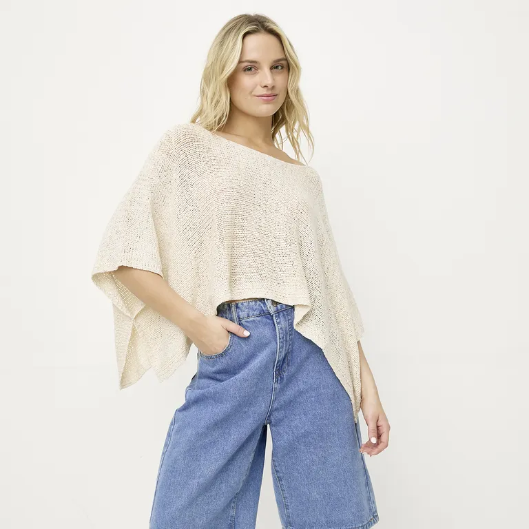 Sweater Capa Punto Mujer