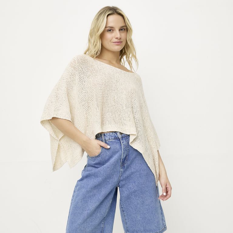 Sweater Capa Punto Mujer