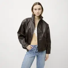 SYBILLA - Chaqueta Efecto Cuero Mujer