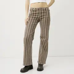 SYBILLA - Jeans Rayas Tiro Bajo