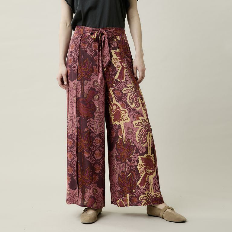 Pantalón Fluido Wide Leg Mujer