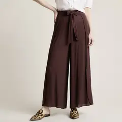 UNIVERSITY CLUB - Pantalón Fluido Wide Leg Mujer