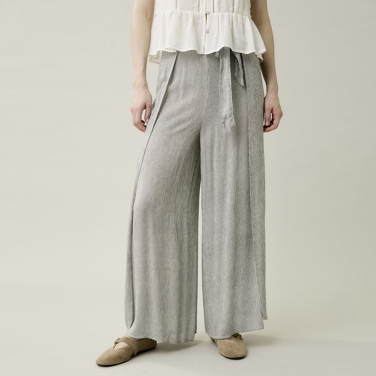 Pantalón Fluido Wide Leg Mujer