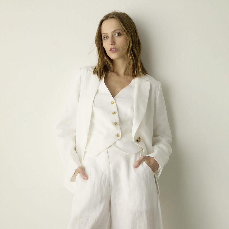 Blazer 100% Lino Mujer