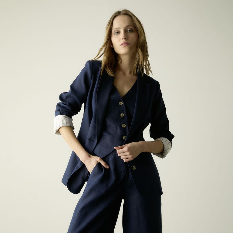 Blazer 100% Lino Mujer