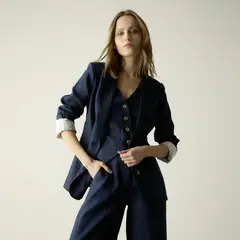BASEMENT - Blazer 100% Lino Mujer