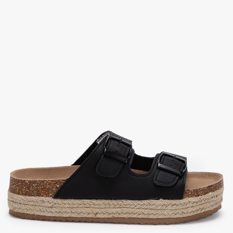 Sandalia Niña Cuero Negro (33 a 38)