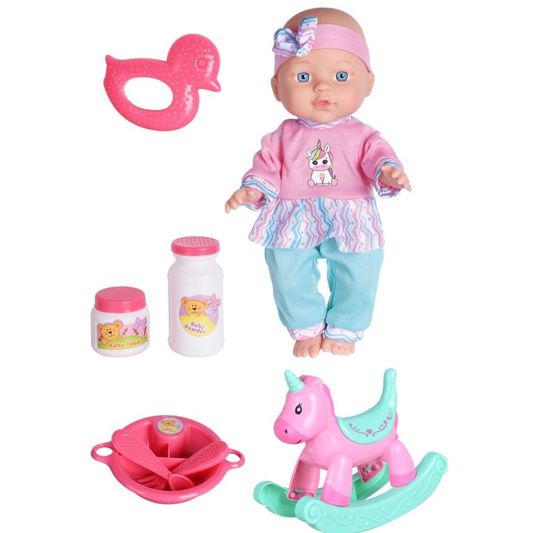 Muñeca Con Balancin Y Accesorios