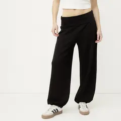 SYBILLA - Pantalón Buzo Balloon Pretina Volteada Mujer