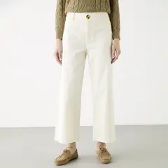 BASEMENT - Pantalón Straight Tiro Alto Mujer