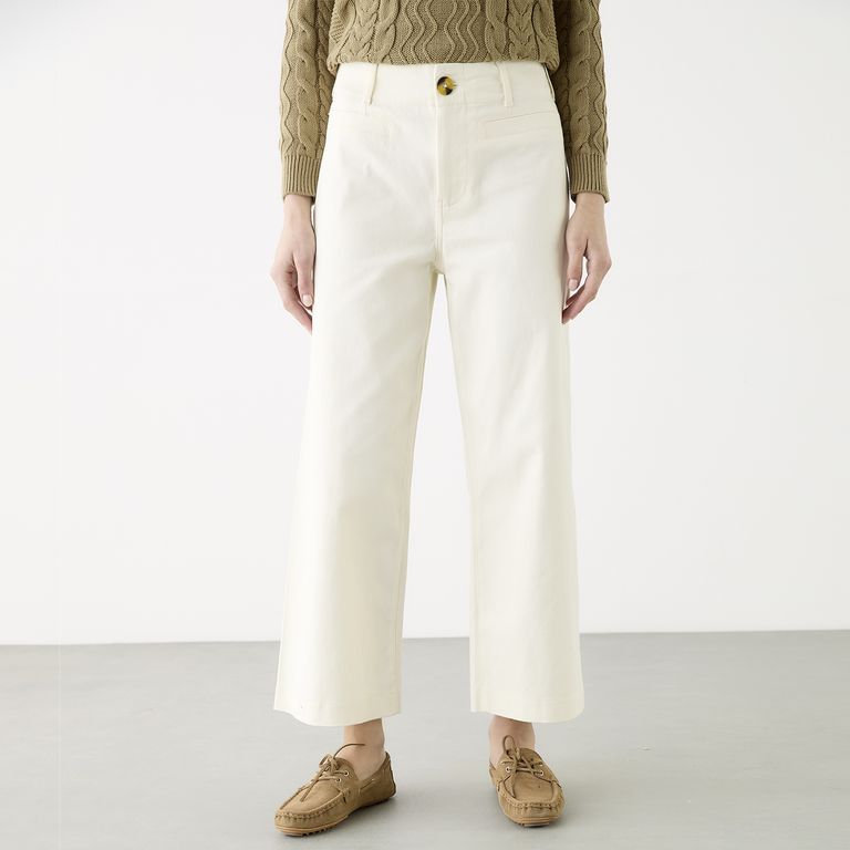 Pantalón Straight Tiro Alto Mujer