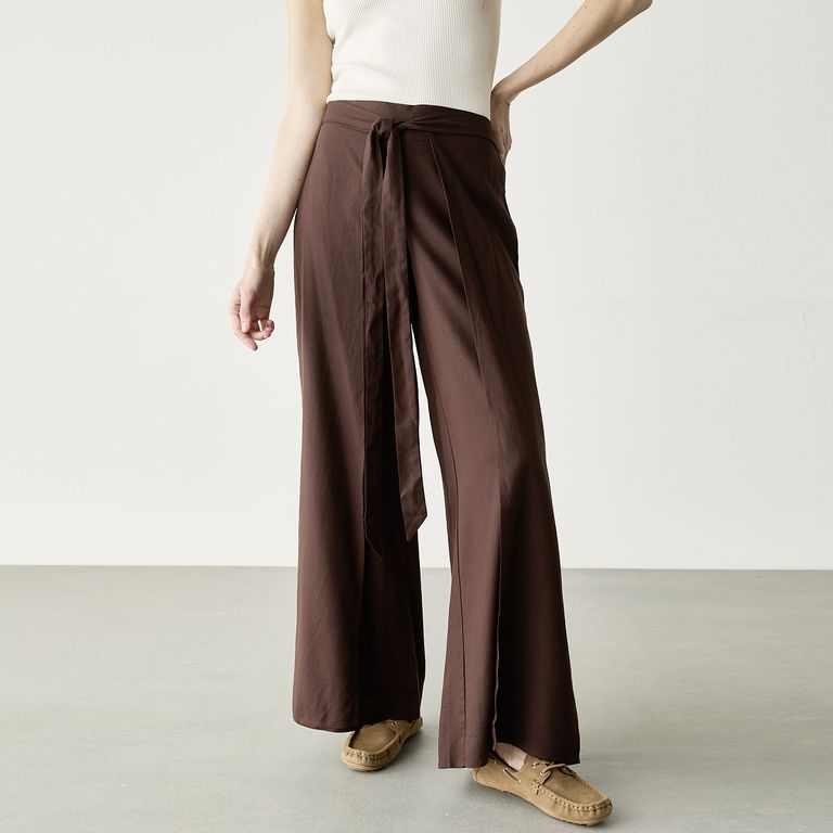 Pantalón con Lino Italia Mujer