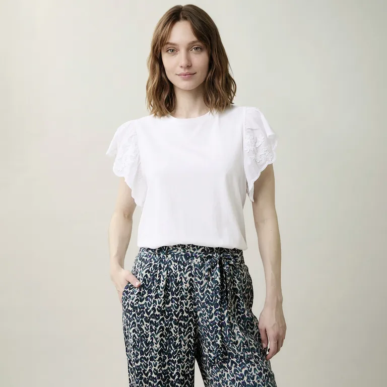 Polera Manga Corta Vuelos Mujer