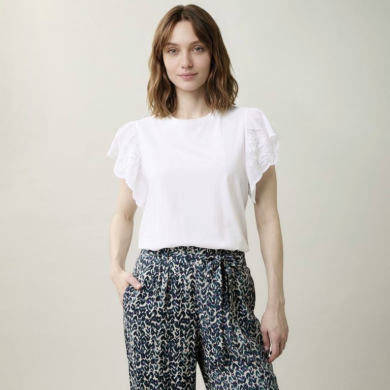 Polera Manga Corta Vuelos Mujer