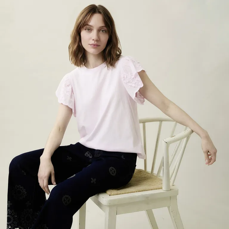Polera Manga Corta Vuelos Mujer