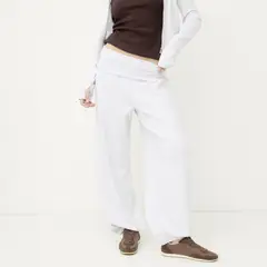 SYBILLA - Pantalón Buzo Balloon Pretina Volteada Mujer