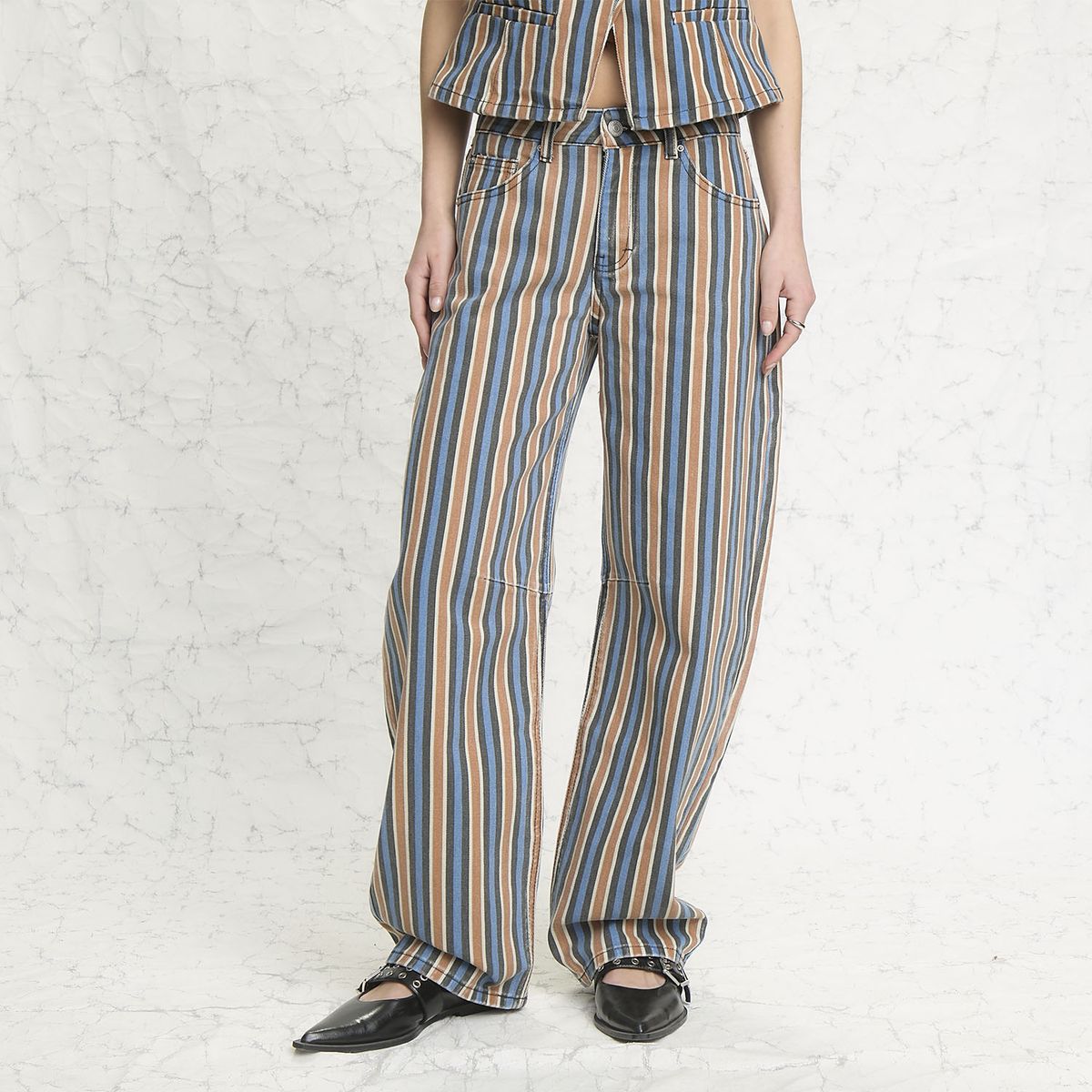 AMERICANINO - Pantalón Rayado Mujer Americanino