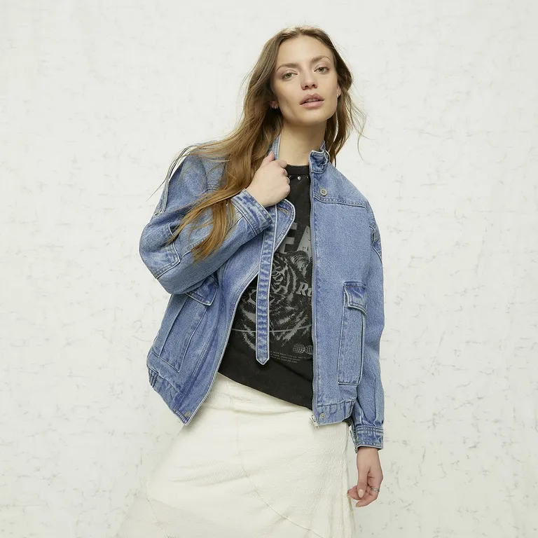 Chaqueta Jeans Mujer