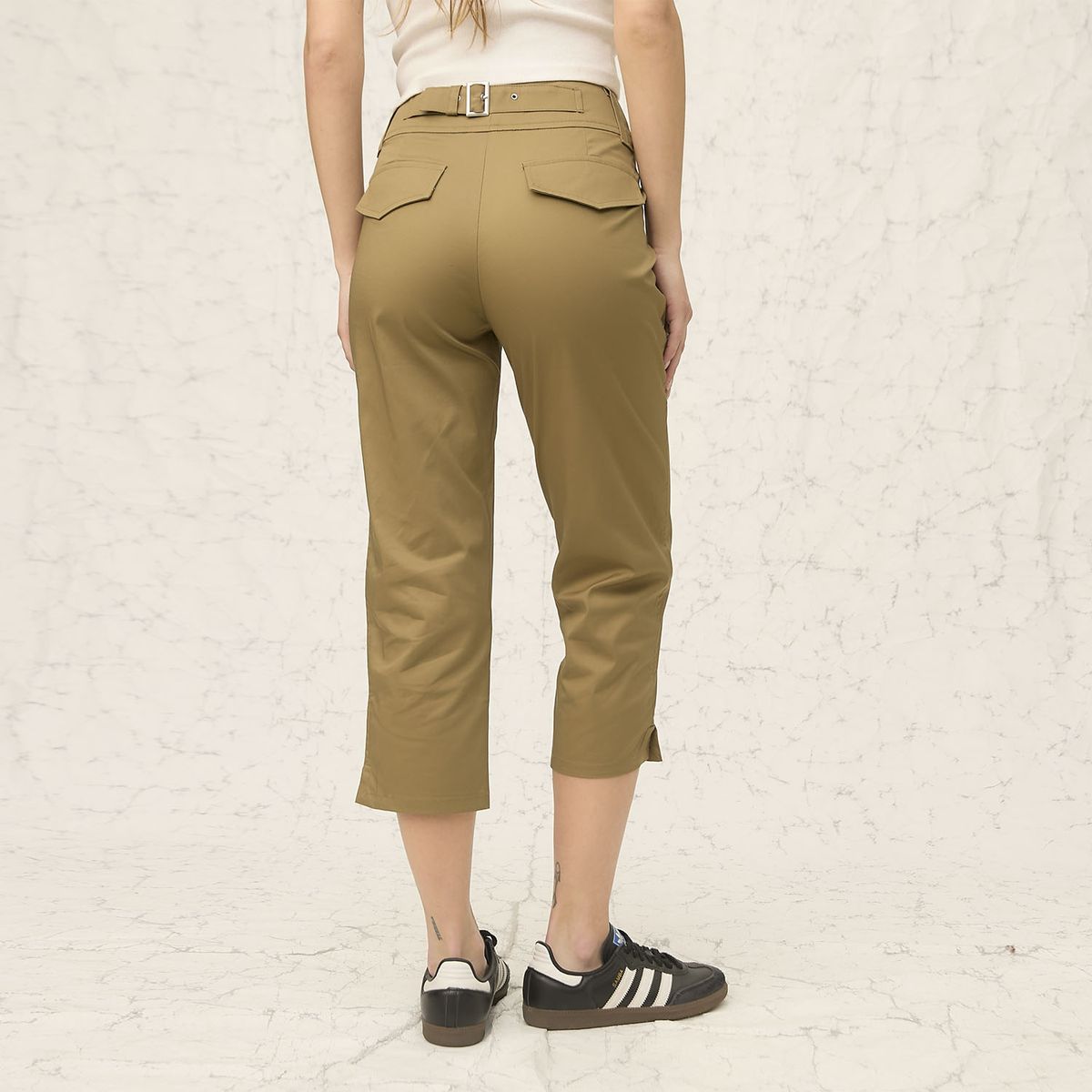 AMERICANINO - Pantalón Capri Militar Mujer Americanino