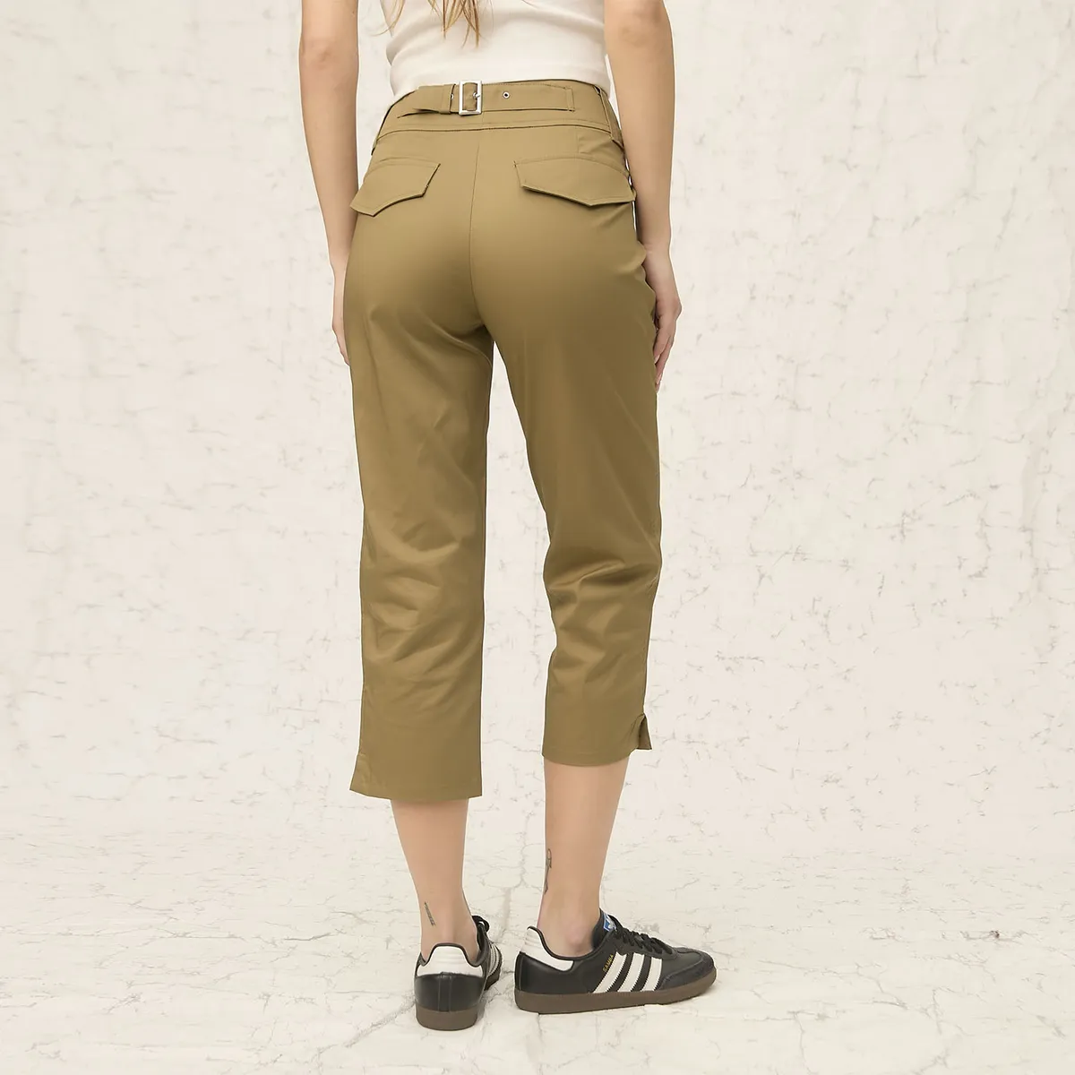AMERICANINO - Pantalón Capri Militar Mujer Americanino