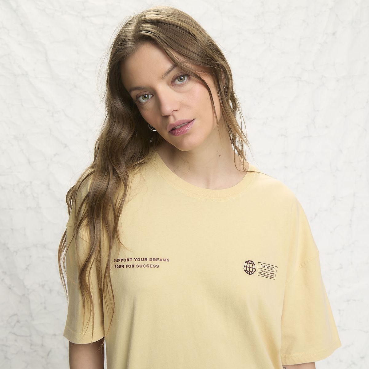AMERICANINO - Polera Estampada 100% Algodón Mujer Americanino