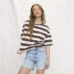AMERICANINO - Polera Estampada 100% Algodón Mujer