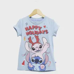 LILO & STITCH - Polera Niña Navidad Stitch