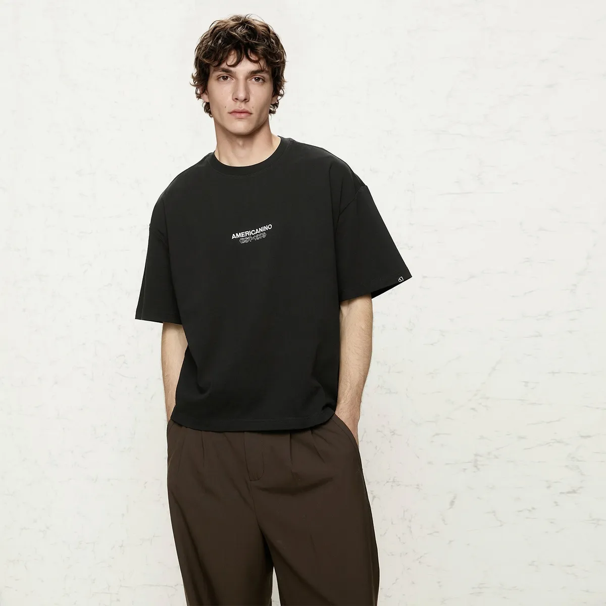 AMERICANINO - Polera Manga Corta Algodón Hombre Americanino