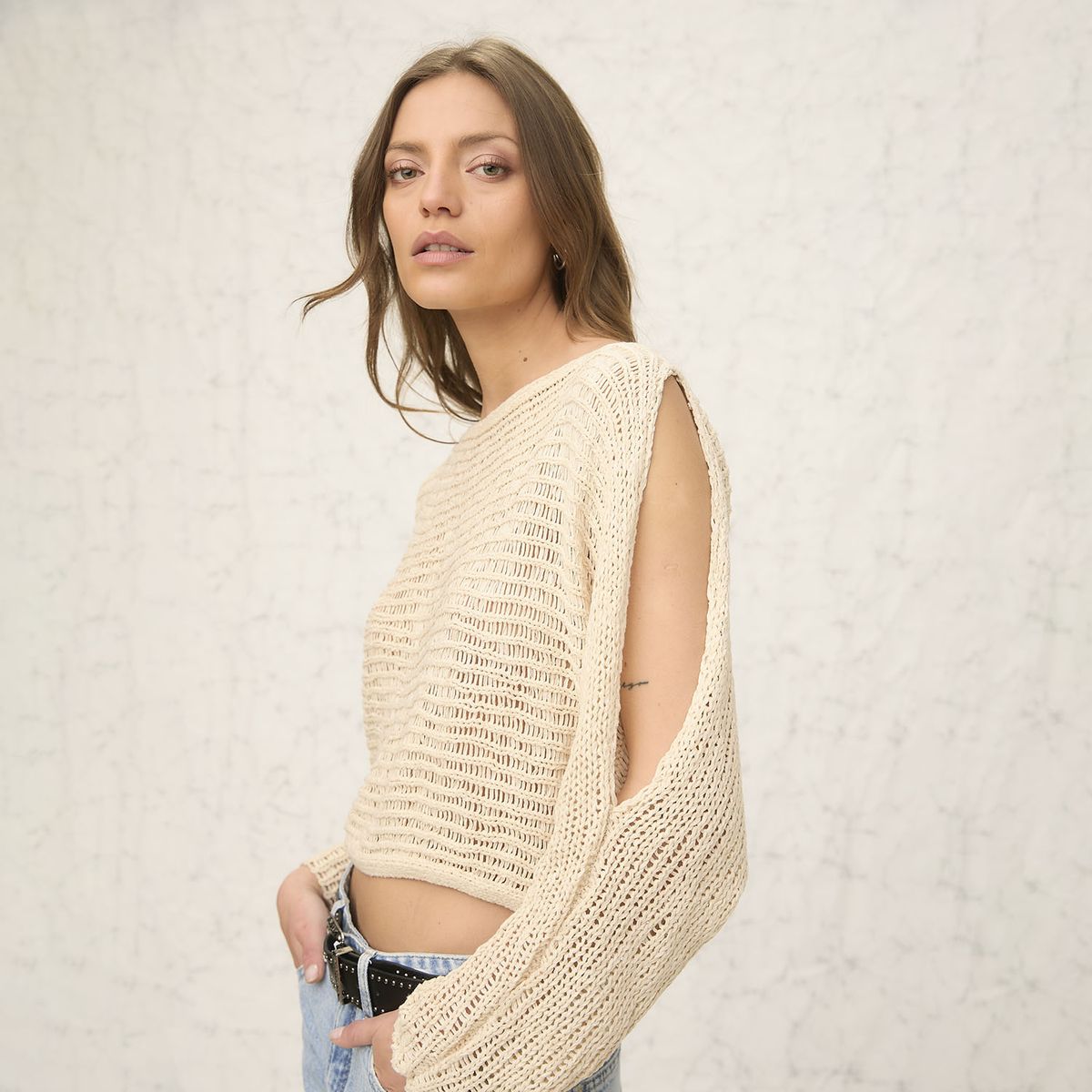 AMERICANINO - Sweater Sin Hombros Mujer Americanino
