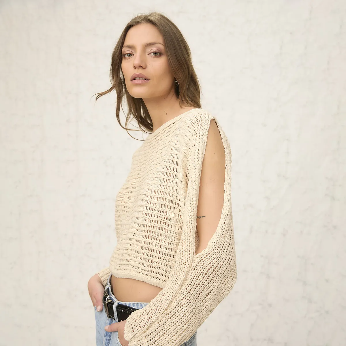 AMERICANINO - Sweater Sin Hombros Mujer Americanino