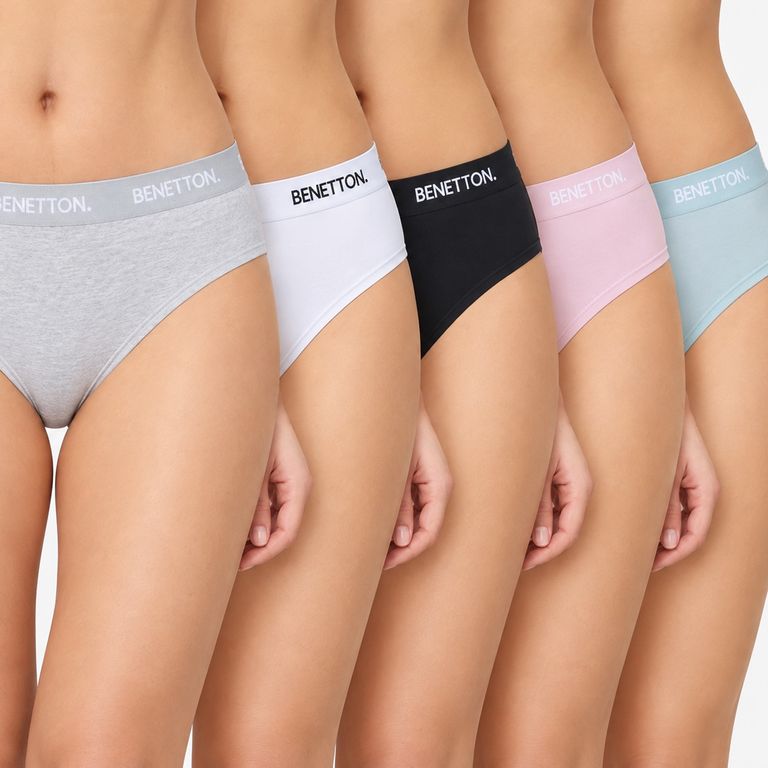 Pack 5 Calzones Hikini Algodón Mujer