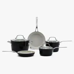KITCHENAID - Batería de Cocina Cerámica 8 Piezas
