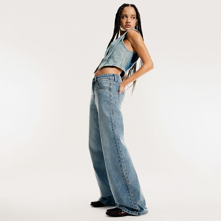 Jeans Tachas Mujer