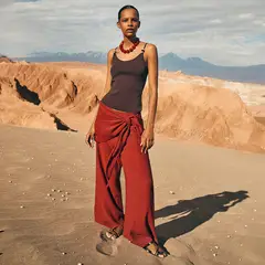 BASEMENT - Pantalón Fluido Mujer