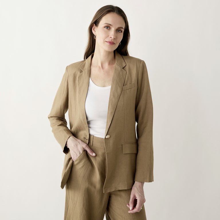 Blazer Lino Mujer