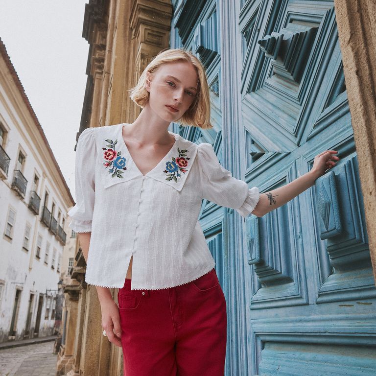 Blusa Algodón Mujer