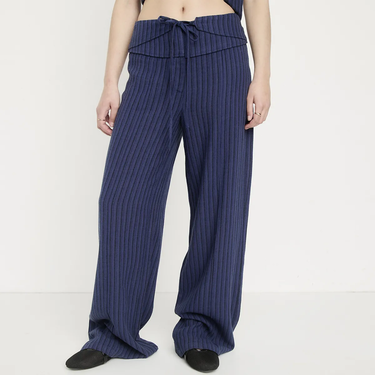 SYBILLA - Pantalón Lino Set Mujer Sybilla