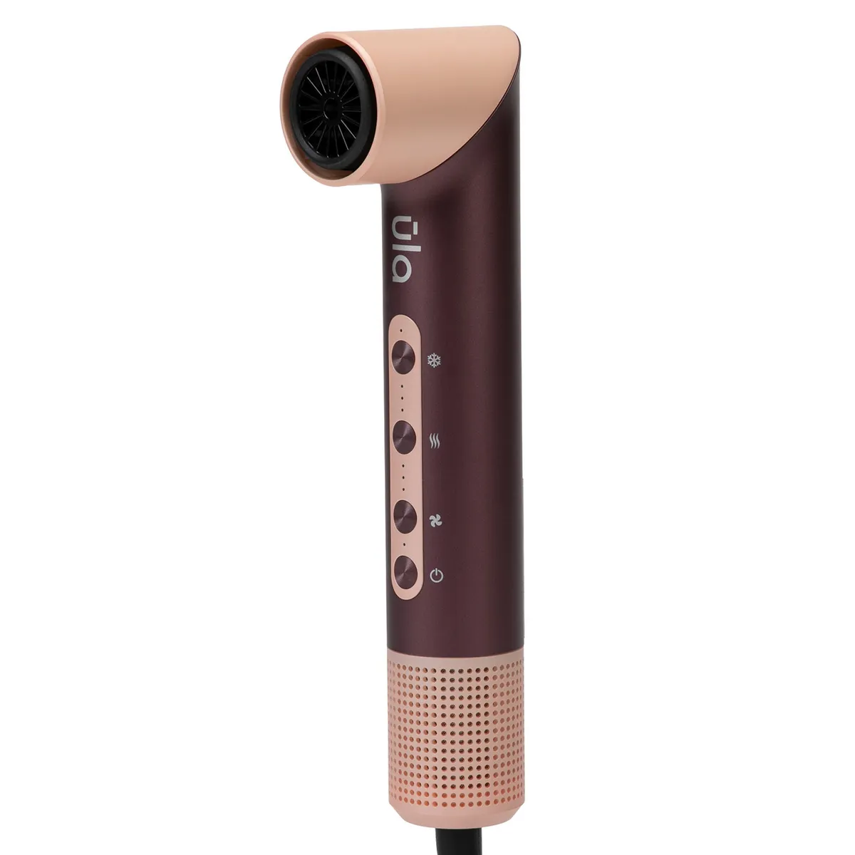 Sistema de styling ULA con 8 accesorios para distintos tipos de pelo, cabezal plegable y estuche premium.