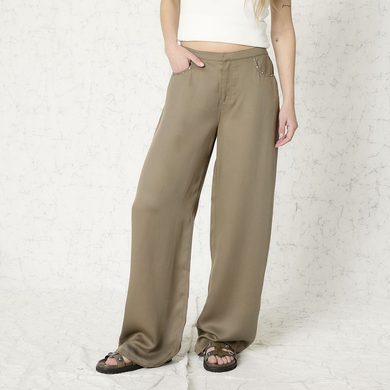 Pantalón con Tachas Mujer